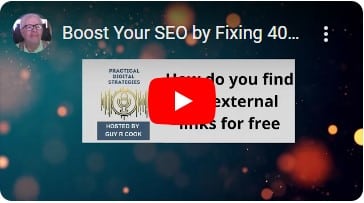 How do you find 404 external links for free