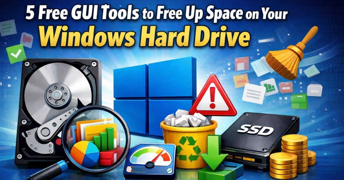 5 Free GUI Tools to Free Up Space on Your Windows Hard Drive