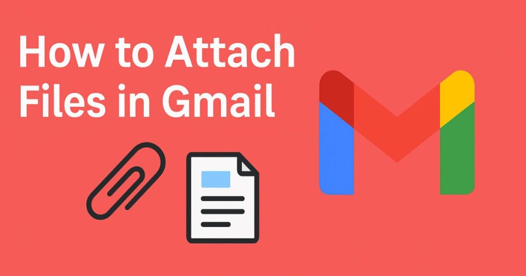 How to Attach files in Gmail Featured image