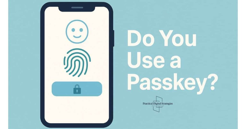 Featured Image for Do You Use a Passkey? episode of Practical Digital Strategies