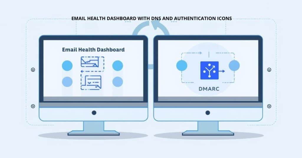 MXToolbox dashboard showing domain and email health checks