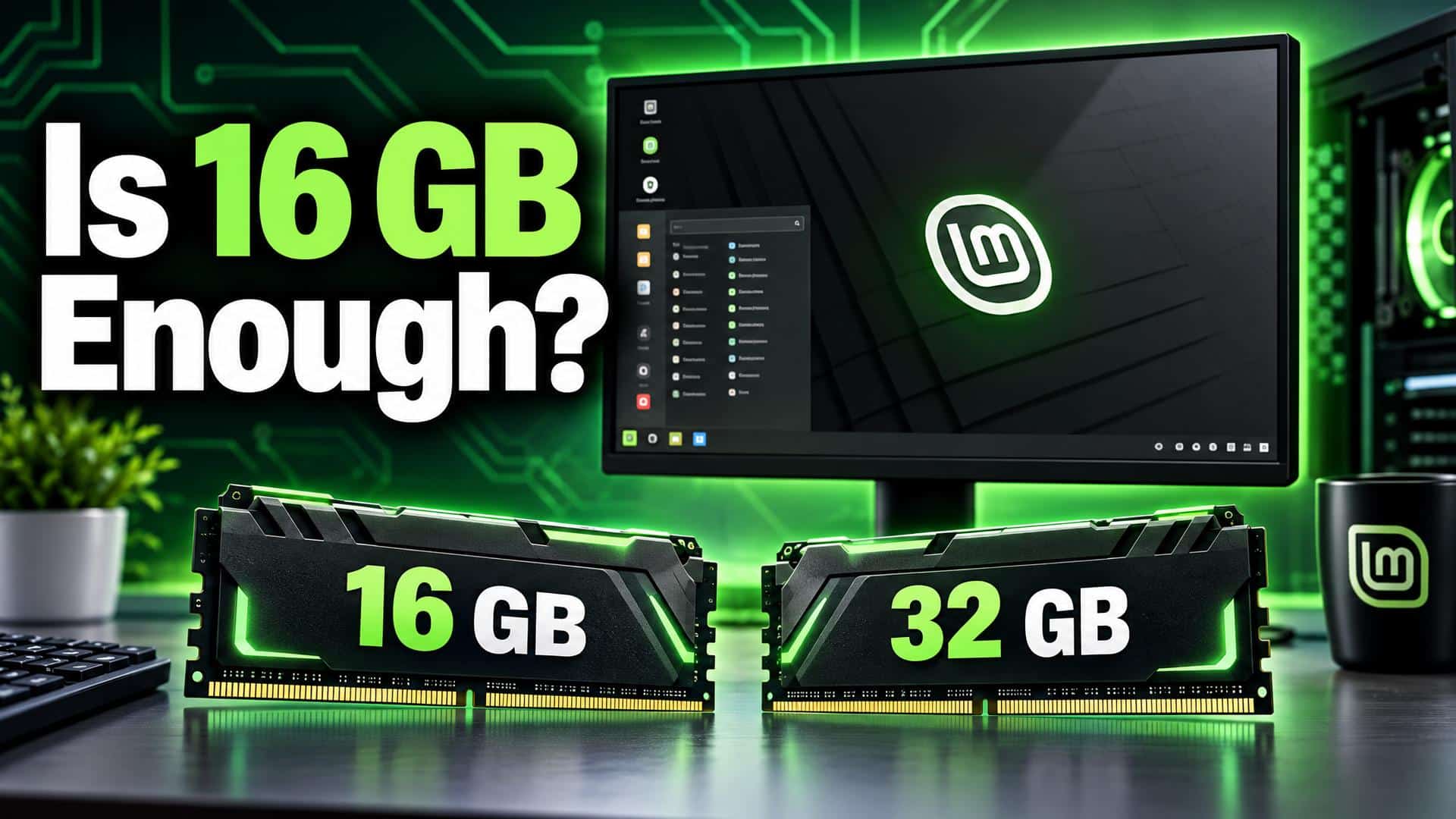 32 GB vs. 16 GB RAM: What’s Better for Linux Mint?